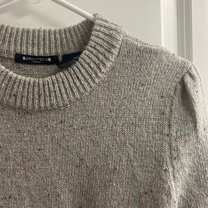Gray crew neck sweater